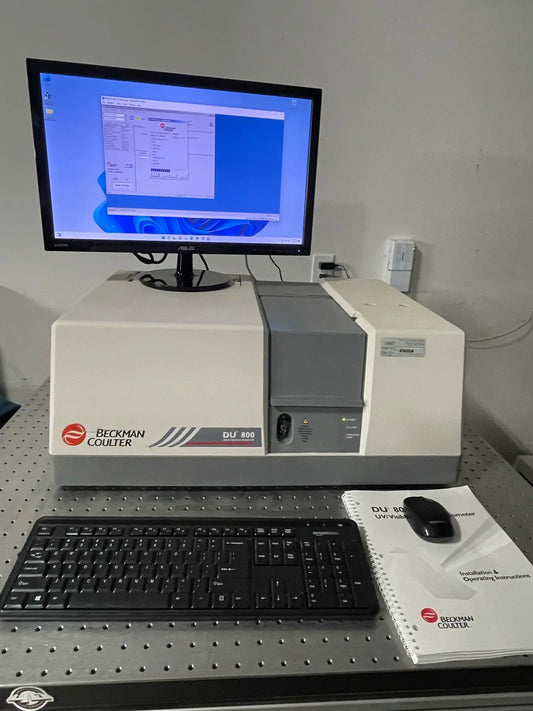 DU 800 Spectrophotometer on Windows 11 Pro - Space Saving System (Recertified)