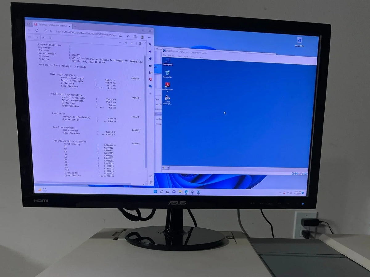 Mini Space Saving Computer on Windows 11 Pro for DU 800 spectrophotometer