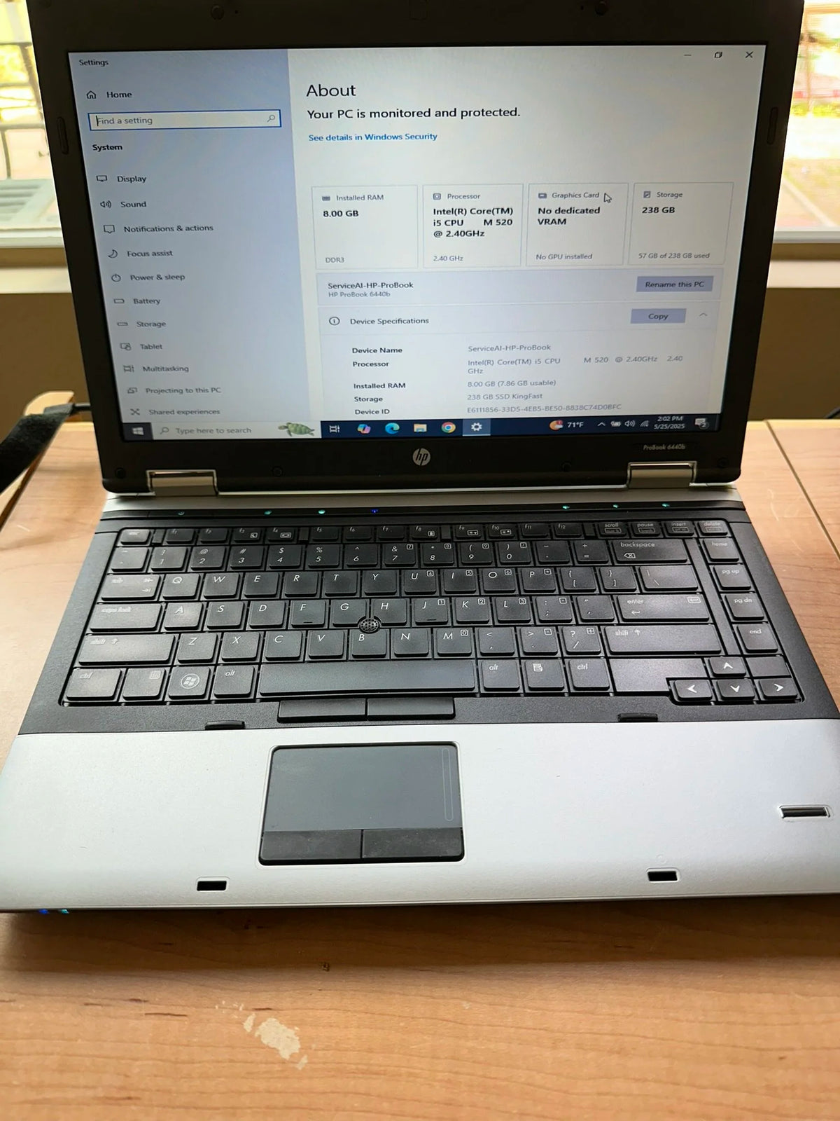 Windows 10, 64 bit Laptop Computer for DU 800 spectrophotometer