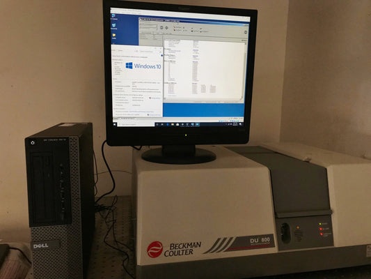 Beckman DU800 spectrophotometer on Windows 10 OS