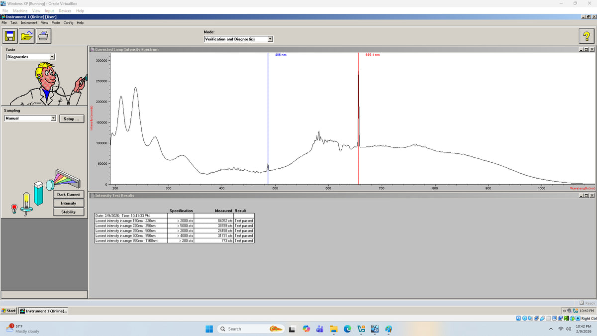 Agilent 8453 on Windows 11 Pro Space Saving Computer