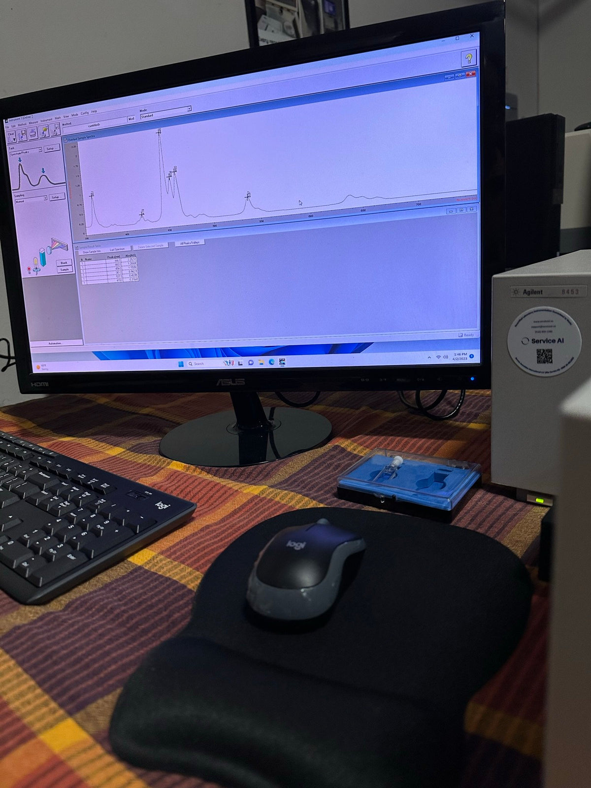Agilent 8453 on Windows 11 Pro Space Saving Computer