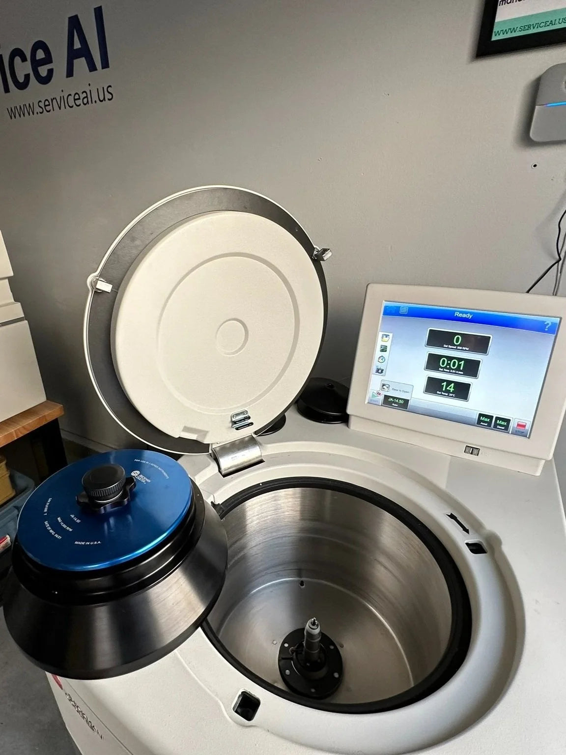 Beckman Coulter JA-14.50 rotor assembly, biosafe (with dual-locking lid) - INSPECTED