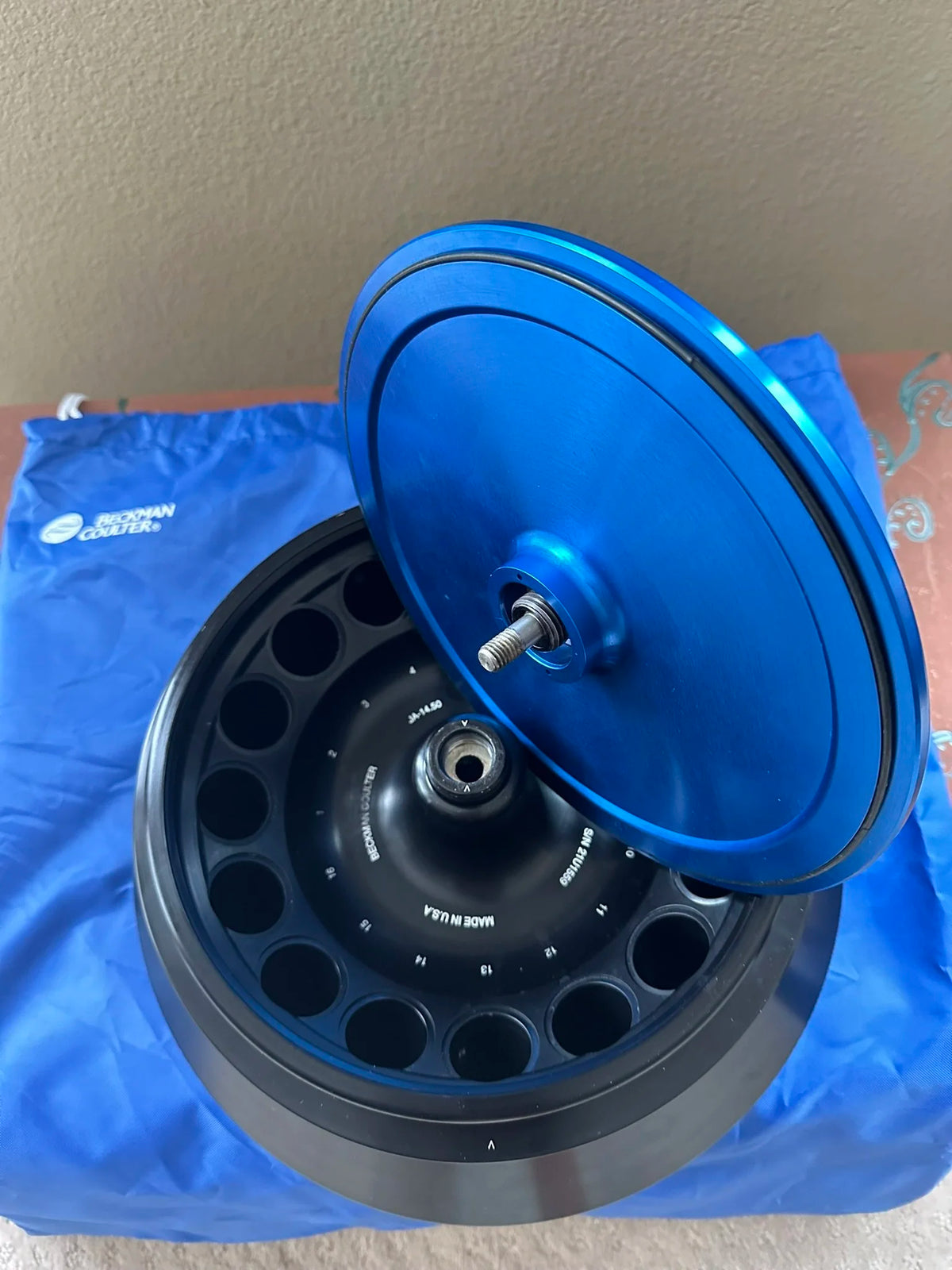 Beckman Coulter JA-14.50 rotor assembly, biosafe (with dual-locking lid) - INSPECTED