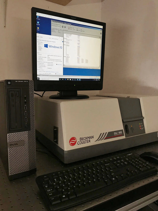 DU 800 spectrophotometer with Windows 10 PRO, 64 bit Desktop (Recertified)