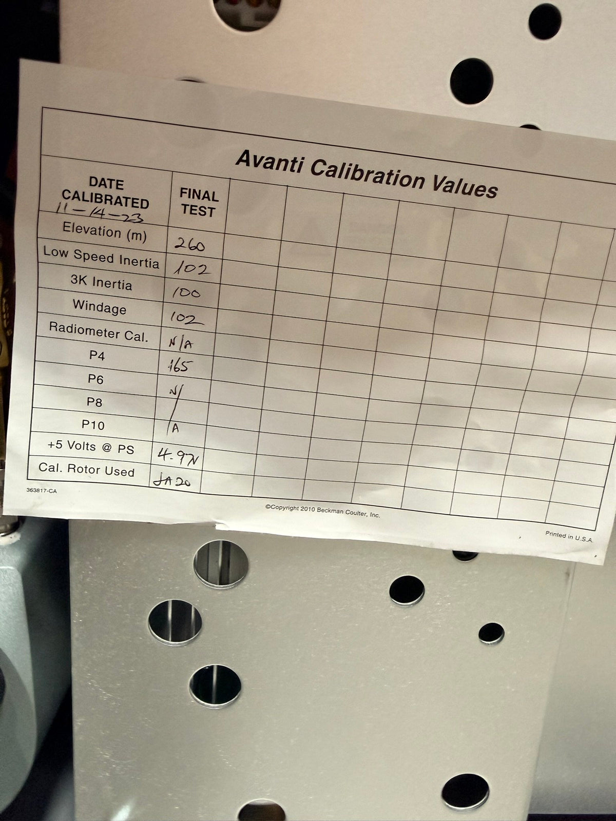 Beckman Coulter Avanti JXN-26 IVD