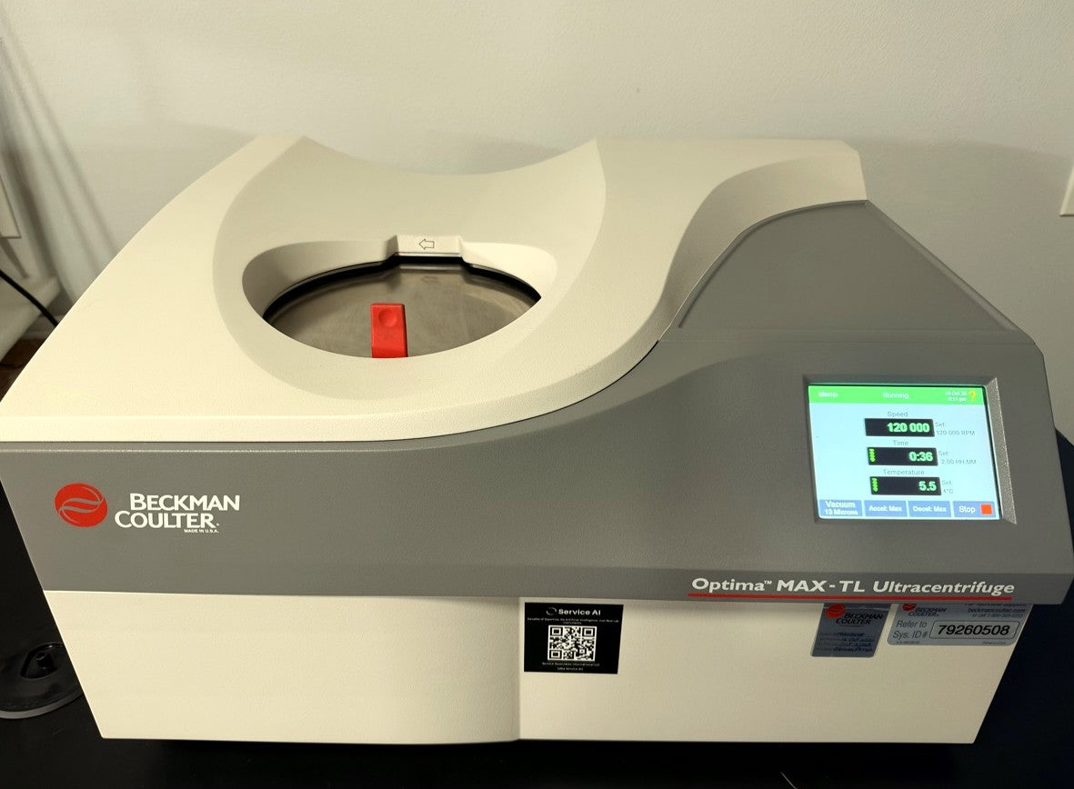Optima MAX-TL touchscreen during operation